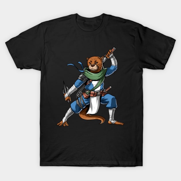 Otter Ninja T-Shirt by underheaven